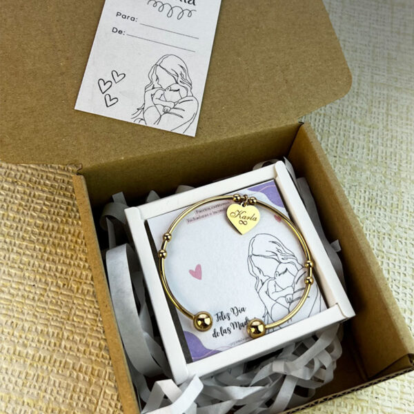 Pulsera Corazón con nombre - Imagen 2